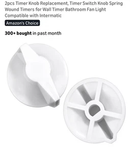 2 Stück Zeitschaltknopf Ersatz Wandschalter Federwicklung Timer für Licht Heizlüfter - Bild 1 von 6