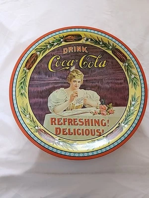Vintage Tin Coca Cola Commemerative Tray 75th Anniversary- Set Of 15- Louisville - Image 1 of 4