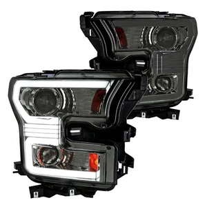 Faros proyectores de humo LED señal secuencial para Ford F150 2015 2016 2017 - Imagen 1 de 9