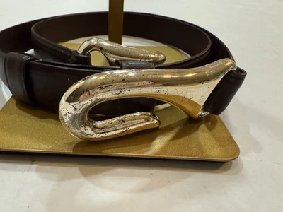 Chicos Damas Marrón Cinturón Ajustable, Cierre de Lazo M/L RN 79984 Deslizante Ajustable Foto 1 de 4