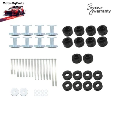 For 1999-2007 Ford F350 F250 Super Duty KF04058BK Body Cab Mount Bushings Kit US - Image 1 of 4