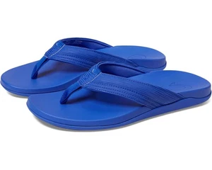 OluKai Herren Gr. 11 Maha Sandalen sonnenuntergangsblau Flip Flop Riemen Komfort Slipper Neu mit Etikett - Bild 1 von 14