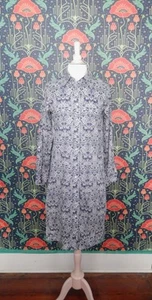 Brooks Brothers Liberty London Fabric Cotton Blue White Shirt Dress 6 - Picture 1 of 6