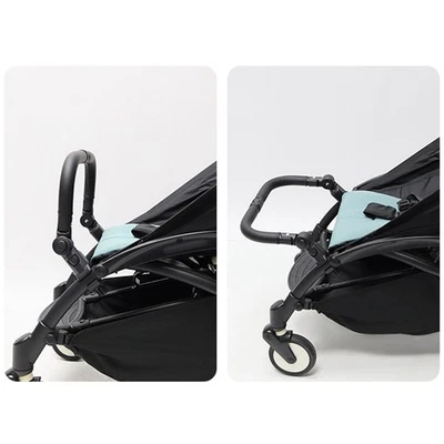 Barra de mano delantera para bebé, manillar transversal de repuesto de piezas, funda de cuero PU, Foto 1 de 4