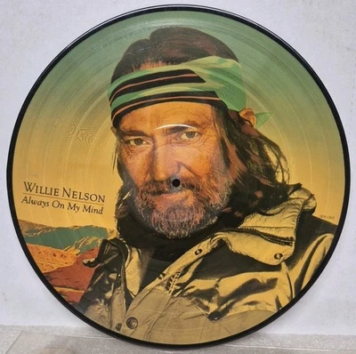 Rare Vintage WILLIE NELSON "Always On My Mind" COLUMBIA LP Picture Disc - Exc!!! - Image 1 of 4