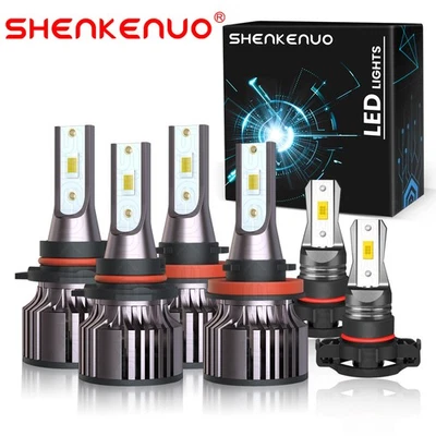 For Chevrolet Colorado 2015-2020 2021 2022 LED Headlight + Fog Light Bulbs Combo - Image 1 of 4