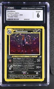 CGC 6 Houndoom 2001 Neo Revelation 8/64 Double Holo Pokemon Karte - Bild 1 von 2