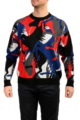 Scuderia Ferrari Men's "Jacquard Camouflage" Knit Wool Sweater US M IT 50 - Image 1 of 4
