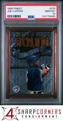 1996 FINEST #315 JOE CARTER BLUE JAYS  PSA 10 - Image 1 of 3