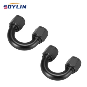 Adaptador de montaje de unión acoplador giratorio 4AN 6AN 8AN 10AN 12AN hembra 180 grados - Imagen 1 de 9