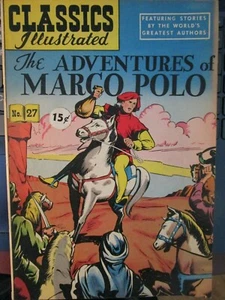 CLASSICS ILLUSTRATED COMICS #27 THE ADVENTURES OF MARCO POLO HRN 70 F+ - Picture 1 of 5