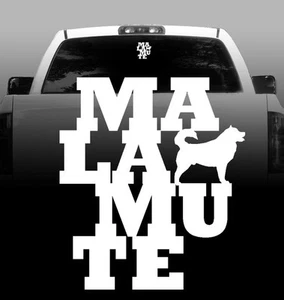 Alaskan Malamute - Silhouette Vinyl Sticker Decal High Quality Auto, Car, Window - Picture 1 of 1