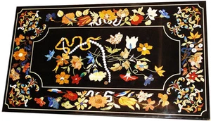 48" x 32" Marble Center Dining Table Top Inlay Pietra Dura Handmade Work - Picture 1 of 1