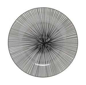 Speiseteller Teller Essteller Porzellan schwarz-weiß Ø 27 cm - Bild 1 von 1