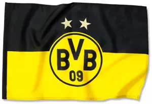 Hissflagge Borussia Dortmund Logo Sterne - 100 x 150 cm - Bild 1 von 1