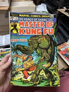 SHANG-CHI MASTER OF KUNG FU #19 (MARVEL 1974) VG/F VS. MAN-THING - PAUL GULACY - Picture 1 of 1