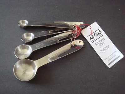 NEW ALL-CLAD Stainless Steel 4 piece measuring spoons - Image 1 of 4