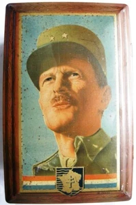 ANCIENNE BOITE EN FER LIBERATION PARIS HOMMAGE LECLERC - Picture 1 of 9