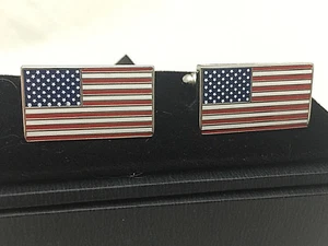 Fantastic Quality U.S. Flag Cuff Links with Free Gift - Picture 1 of 12