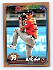 2024 Topps Series 1 Hunter Brown /2024 Gold Future Stars #30 Houston Astros - Picture 1 of 2