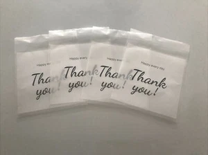 20xThank You Treat Sized Bags Self Seal - Gifts, Sweets, Wedding Favours- Clear! - Picture 1 of 7