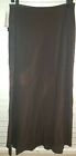 Larry Levine Brown Stretch Maxi Skirt Size 8. NWT