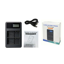 New USB Dual Battery Charger with LED Display for Nikon EN-EL15 Battery
