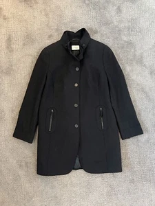 Akris Punto Angora Blend Single Breasted Black Coat Jacket 12 - Picture 1 of 5