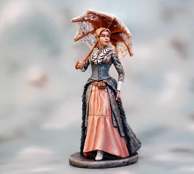 ⭐Estatuilla 3D miniatura coleccionable de niña gótica. Plástico 80mm 1/24 PINTADO⭐ Foto 1 de 4