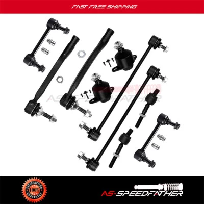 10 piezas para Volvo S80 2001-2006 suspensión de rótula de extremo de varilla de amarre delantera trasera Foto 1 de 4