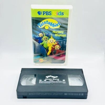 Teletubbies - Nursery Rhymes VHS 1998 PBS Kids Cartoon Children Clamshell - Image 1 of 4