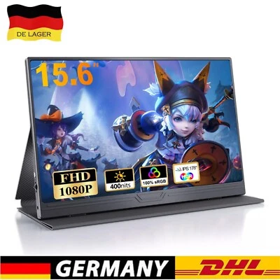 Portable Monitor 15,6 Zoll Tragbarer Monitor IPS Bildschirm 1920x1080| Gebraucht - Bild 1 von 4