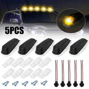 For Ford F-150 1980-1997 5x LED Cab Roof Marker Lights Bright Yellow Bulbs Kit - Foto 1 di 10