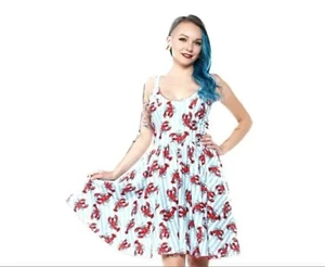 NWT Sourpuss Light Blue Lobster Sweets Dress - Picture 1 of 6