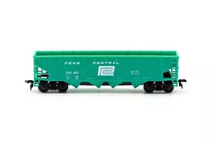 Vtg Model Power 8051 HO Penn Central 258601 4-Bay Hopper Freight Car Train Green - Picture 1 of 6