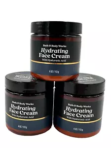 Bath & Body Works LOT of 3 Essentials Men's Hydrating Face Cream Hyaluronic 4 oz - Picture 1 of 5