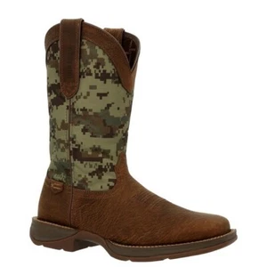 Durango Men's Rebel Green Digi Camo Square Toe Western Boots DDB0329 - Picture 1 of 7