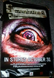 MANHUNT 2 - Promo XXL-Poster (ca. 121x183cm / approx. 47x72") - Rockstar - Picture 1 of 8