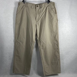 Carhartt Pants Mens 44x30 Tan Single Knee Dungaree Fit Work Wear New - Picture 1 of 12