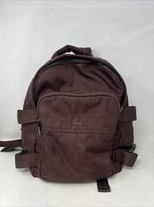 REISS Harrison Small Nylon Backpack Bag Maroon/Brown (178) - Picture 1 of 9