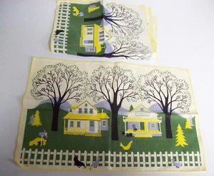 RAR Set mit 4 tollen Vintage bedruckten House & Animal Scenic Servietten - Bild 1 von 1