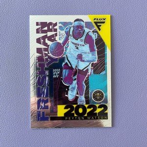 Peyton Watson RC Rookie Panini Flux Freshman Year Insert