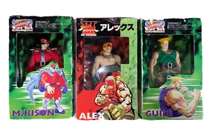 Street Fighter Retro Figure Ken Guile Alex Set of 3 EXTREMELY RARE VINTAGE VHTF - Picture 1 of 12