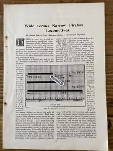 Technical Article - Wide v Narrow Firebox Locomotives- Railway Magazine Apr 1909 - Picture 1 of 4