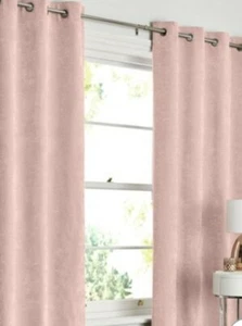 Next Cortinas Ojales Terciopelo Suave Rosa 117x229cm (NB83) - Imagen 1 de 4