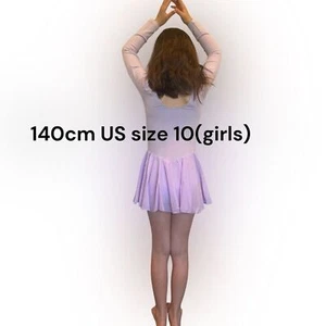 MeccEos US-AM133-PURPLE -140 girls ballet dance COTTON Leotard - Picture 1 of 9