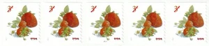 USA - 2017 Francobolli Fragola MNH Bobina Striscia di 5 francobolli - #5201 - Foto 1 di 1