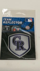 New MLB Colorado Rockies Car Truck Suv Reflector Shield Emblem Decal - Picture 1 of 4