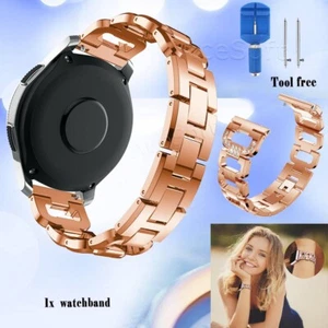 Cinturino orologio diamantato resistente 22 mm con strumento per Samsung Gear S3 Classic SM-R775V - Foto 1 di 1