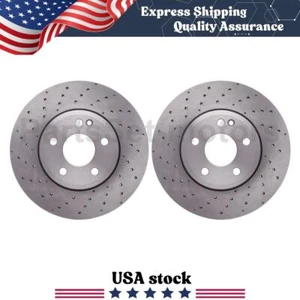 Dynamic Front Brake Rotors for Mercedes-Benz A200 1.6L 2013 2014-2017 New - Picture 1 of 6